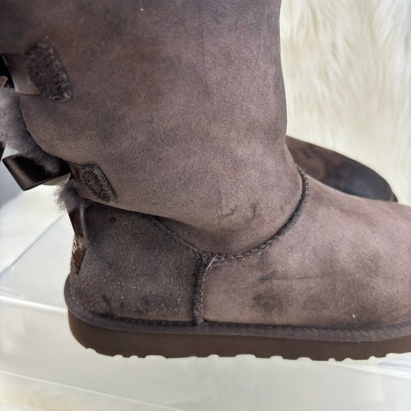 UGG WINTER DOBLE BOWS BOOTS SIZE 8 WOMAN - Picture 8 of 12